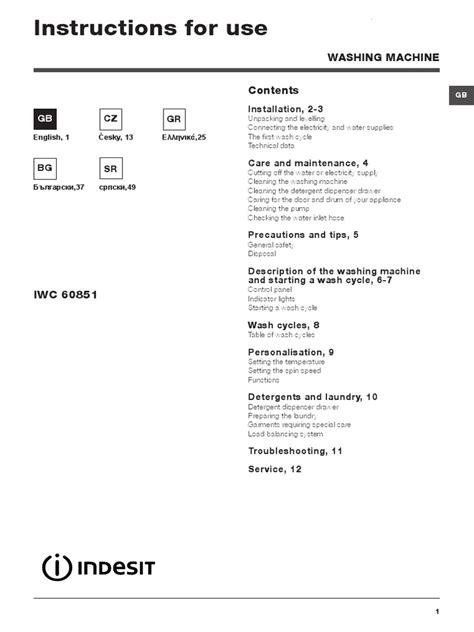 inedist iwc 60851|Indesit Washer IWC 60851 User Guide .